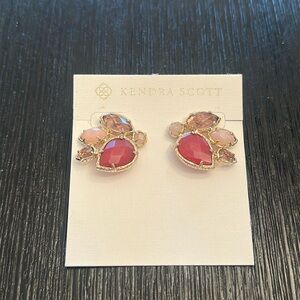 Vintage Kendra Scott “Carmen” Earrings in Maroon Jade